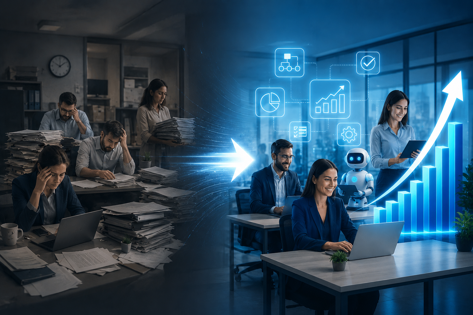 Automação de processos: como empresas mais eficientes crescem mais